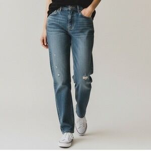 Aeropostale Relaxed Fit Jeans Womens 27/30 Light Wash Denim Distressed